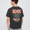 Maglietta grafica rilassata del tour AC/DC del 1979