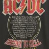 Maglietta grafica rilassata del tour AC/DC del 1979