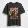 Maglietta grafica rilassata del tour AC/DC del 1979
