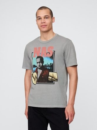 Maglietta grafica rilassata Nas