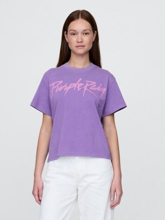 Maglietta grafica rilassata Purple Rain