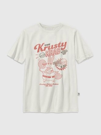 Maglietta grafica Spongebob Krusty Krab per bambini