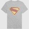 Maglietta grafica Superman invecchiata