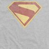 Maglietta grafica Superman invecchiata