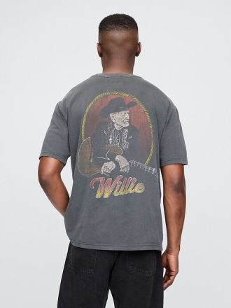 Maglietta grafica Willie Nelson