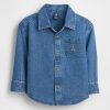 Maglietta grande in denim per neonati e bambini Maglietta grande in denim per neonati e bambini