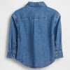 Maglietta grande in denim per neonati e bambini Maglietta grande in denim per neonati e bambini