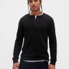 Maglietta Henley a doppia maglia Maglietta Henley a doppia maglia