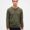 Maglietta Henley a doppia maglia Maglietta Henley a doppia maglia