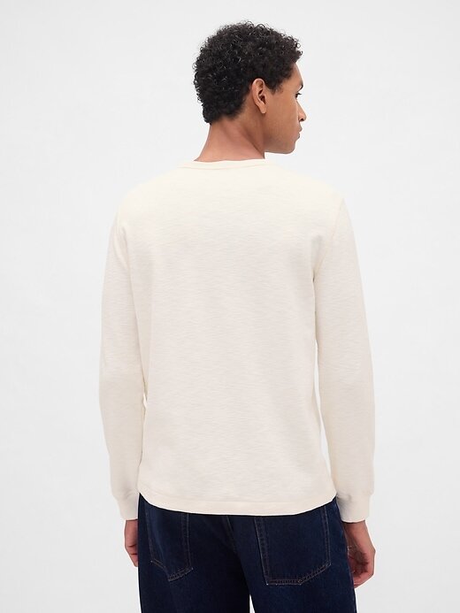Maglietta Henley a doppia maglia Maglietta Henley a doppia maglia