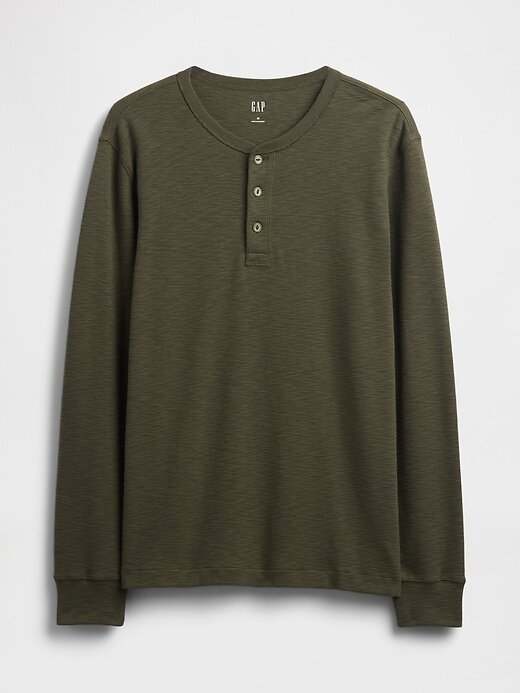 Maglietta Henley a doppia maglia Maglietta Henley a doppia maglia