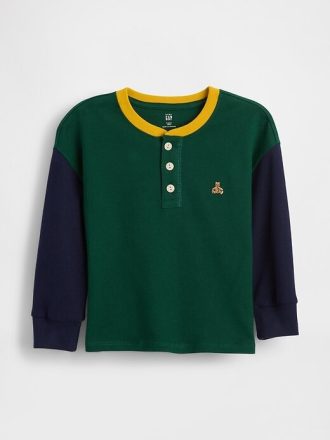 Maglietta Henley per neonati e bambini piccoli