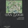 Maglietta oversize con grafica Van Gogh Pink Roses