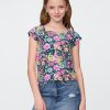 Maglietta per bambini con scollo quadrato Maglietta per bambini con scollo quadrato