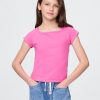 Maglietta per bambini con scollo quadrato Maglietta per bambini con scollo quadrato