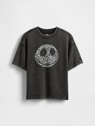 Maglietta per bambini Gap × Disney The Nightmare Before Christmas di Tim Burton con teschio
