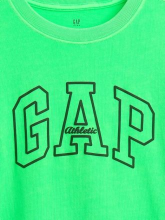 Maglietta sportiva pesante per bambini con logo
