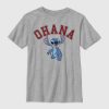 Maglietta universitaria Ohana di Lilo e Stitch