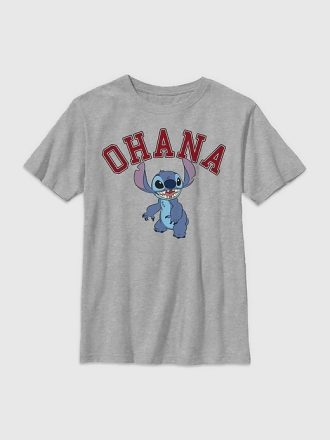 Maglietta universitaria Ohana di Lilo e Stitch
