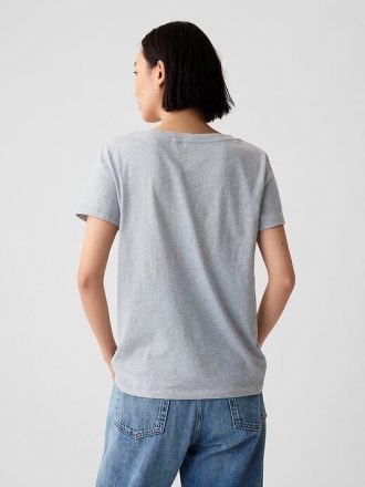 Maglietta VintageSoft in cotone biologico con scollo a V