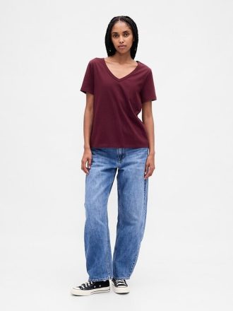 Maglietta VintageSoft in cotone biologico con scollo a V