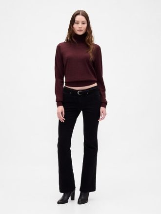 Maglione a collo alto in lana merino