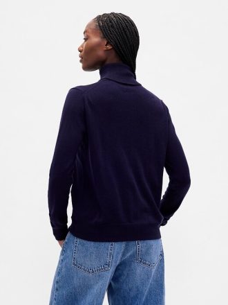 Maglione a collo alto in lana merino