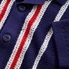Maglione a righe con bordo per neonati e bambini piccoli Maglione a righe con bordo per neonati e bambini piccoli