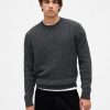 Maglione a trecce in misto lana merino Maglione a trecce in misto lana merino
