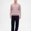 Maglione a trecce in misto lana merino Maglione a trecce in misto lana merino