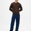Maglione a trecce in misto lana merino Maglione a trecce in misto lana merino