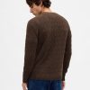 Maglione a trecce in misto lana merino Maglione a trecce in misto lana merino
