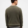 Maglione a trecce in misto lana merino Maglione a trecce in misto lana merino