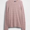 Maglione a trecce in misto lana merino Maglione a trecce in misto lana merino