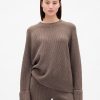 Maglione boyfriend CashSoft Shaker-Stitch Maglione boyfriend CashSoft Shaker-Stitch