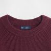 Maglione boyfriend CashSoft Shaker-Stitch