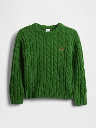 Maglione CashSoft a trecce per neonati e bambini