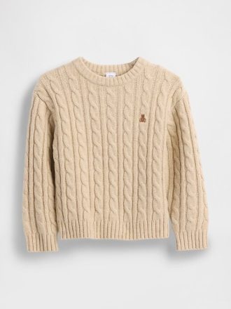 Maglione CashSoft a trecce per neonati e bambini