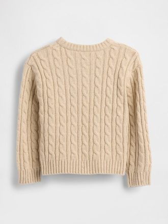 Maglione CashSoft a trecce per neonati e bambini