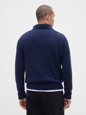Maglione CashSoft con cerniera a un quarto