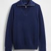 Maglione CashSoft con cerniera a un quarto Maglione CashSoft con cerniera a un quarto