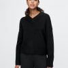 Maglione CashSoft corto con scollo a V alto