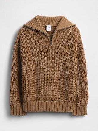 Maglione con cerniera a un quarto per neonati e bambini piccoli