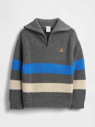 Maglione con cerniera a un quarto per neonati e bambini piccoli