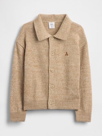 Maglione con colletto e bottoni sul davanti per neonati e bambini piccoli