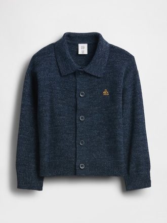 Maglione con colletto e bottoni sul davanti per neonati e bambini piccoli