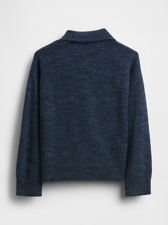 Maglione con colletto e bottoni sul davanti per neonati e bambini piccoli