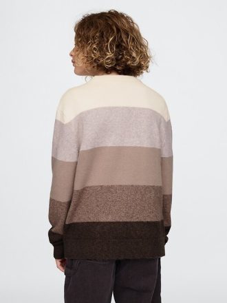 Maglione girocollo a righe CashSoft per bambini