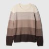 Maglione girocollo a righe CashSoft per bambini Maglione girocollo a righe CashSoft per bambini