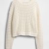 Maglione girocollo all’uncinetto in 100% cotone